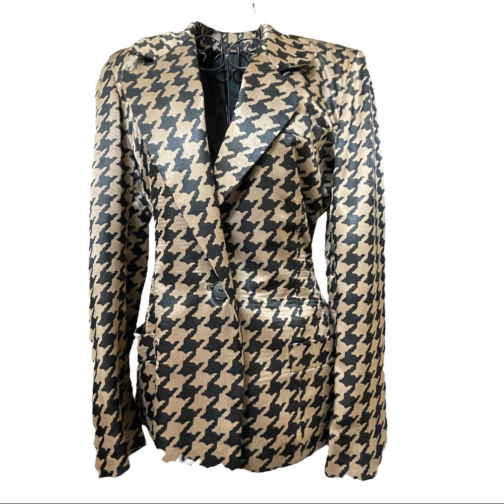 Beautiful Handmade Jacket Black /Dark Tan